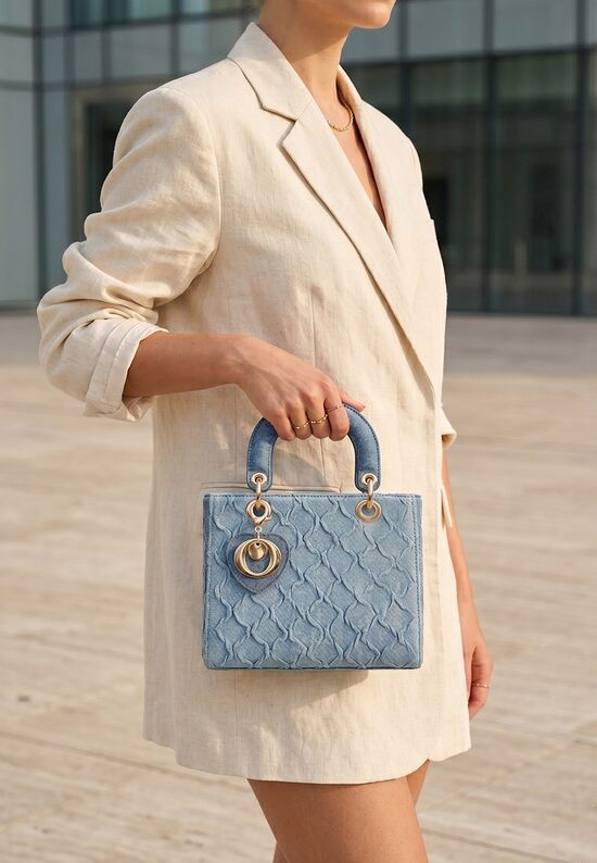 Τσάντα Χεριού Mauricia V3 Τζιν, Μέγεθος: ONE SIZE- zapatos