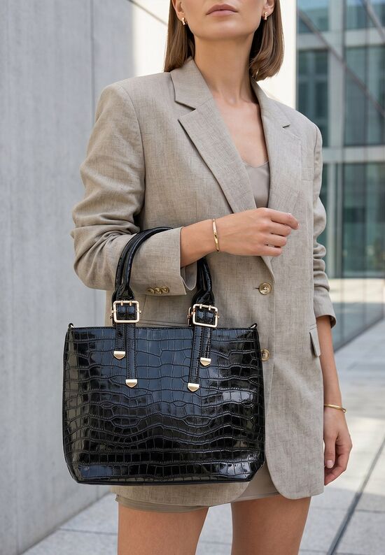 Τσάντα Χεριού Fenda Μαύρα, Μέγεθος: ONE SIZE- zapatos