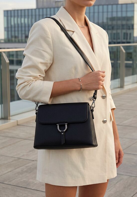 Τσάντα crossbody Milianna Μαύρα, Μέγεθος: ONE SIZE- zapatos