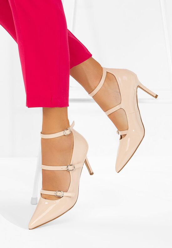 Γόβες στιλέτο Nonalisa μπεζ, Μέγεθος: 39- zapatos