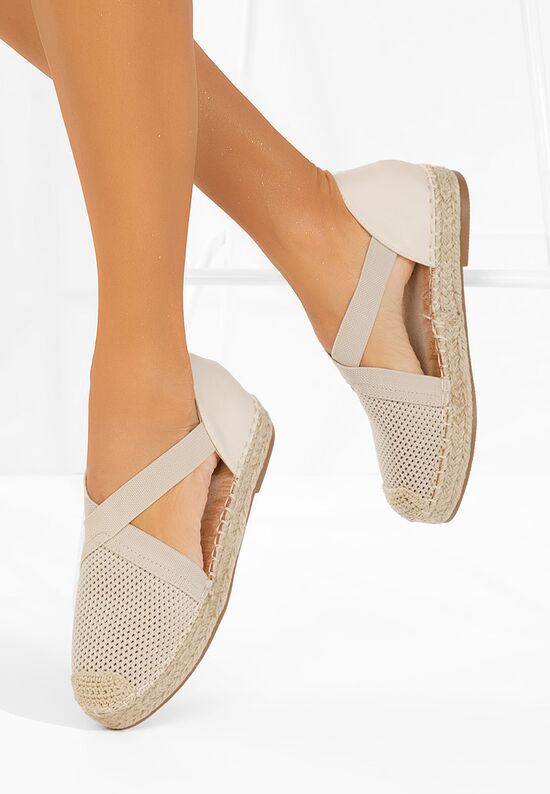 Εσπαντρίγιεσ χαμηλεσ Fensy μπεζ, Μέγεθος: 39- zapatos