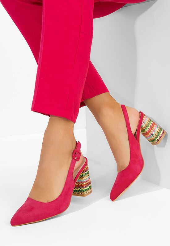 Γόβες slingback Alesiella φούξια, Μέγεθος: 39- zapatos