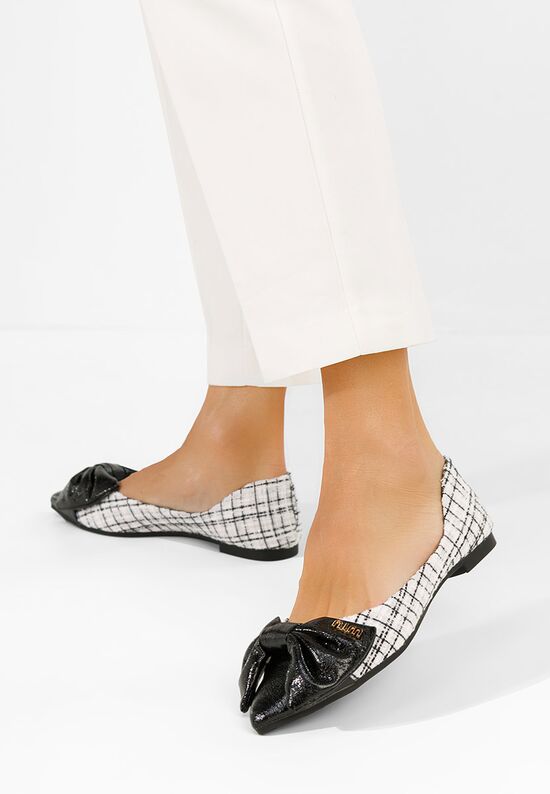 Μπαλαρίνες Cassiana λευκά, Μέγεθος: 41- zapatos