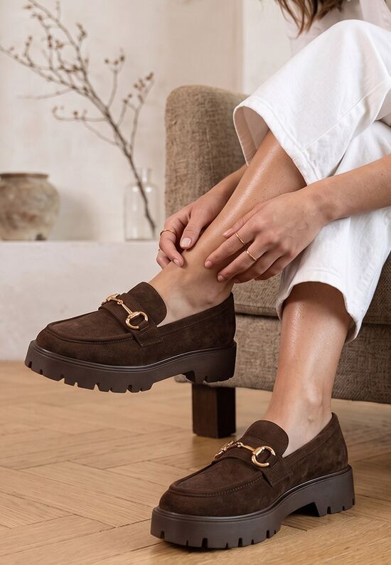 Loafers γυναικεια Belvina καφε, Μέγεθος: 37- zapatos
