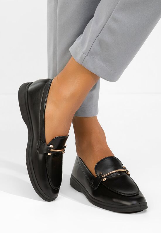 Γυναικεία λόαφερ Sevalia μαύρα, Μέγεθος: 39- zapatos
