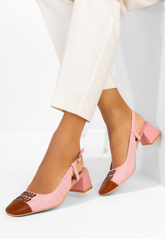 Γόβες slingback Miryam ροζ, Μέγεθος: 37- zapatos