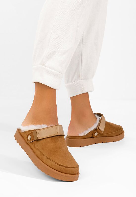 Κάμελ clogs γυναικεία Aurivis, Μέγεθος: 38- zapatos
