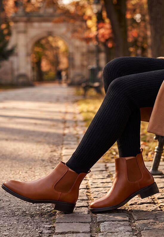 Μποτάκια Chelsea γυναικεία Sellema ταμπά, Μέγεθος: 38- zapatos