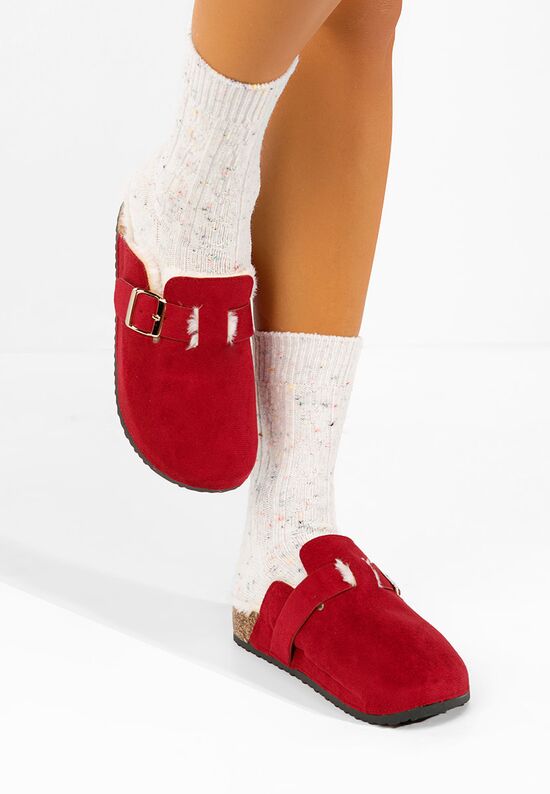 Κόκκινα clogs γυναικεία Danzella, Μέγεθος: 36- zapatos