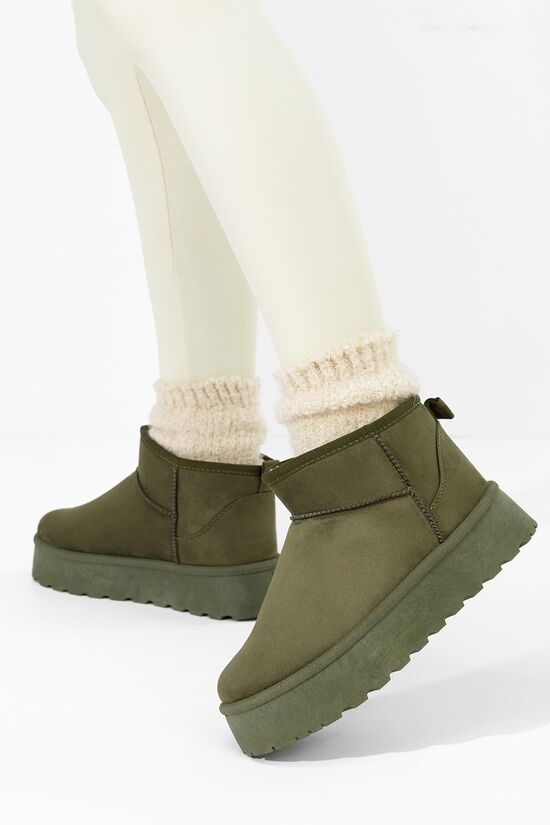 Μπότες τύπου UGG με πλατφόρμα Zenaria πρασινο, Μέγεθος: 38- zapatos